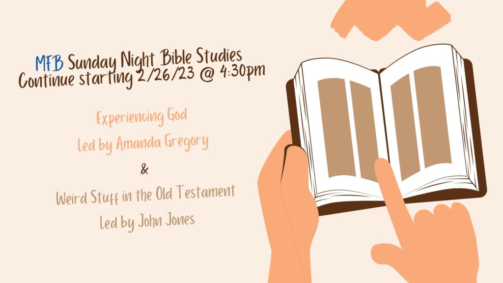 MFB Sunday Night Bible Studies