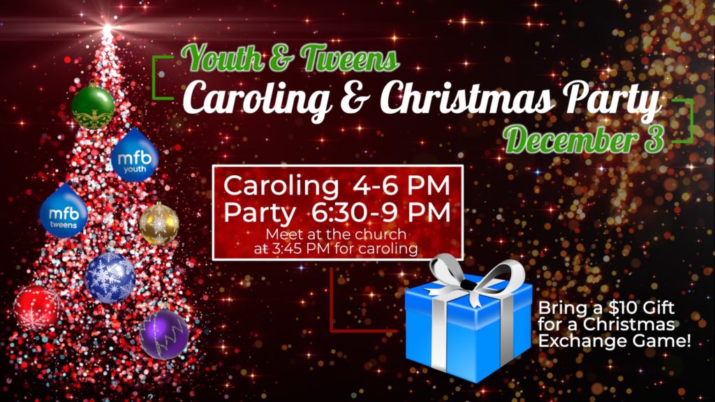 Youth and Teens Caroling and Christmas Party
