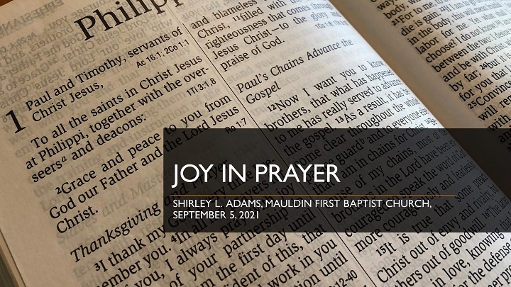 Sunday School Lesson Joy In Prayer September 5 2021 Mauldin First sunday-school-lesson-joy-in-prayer-september-5-2021-mauldin-first
