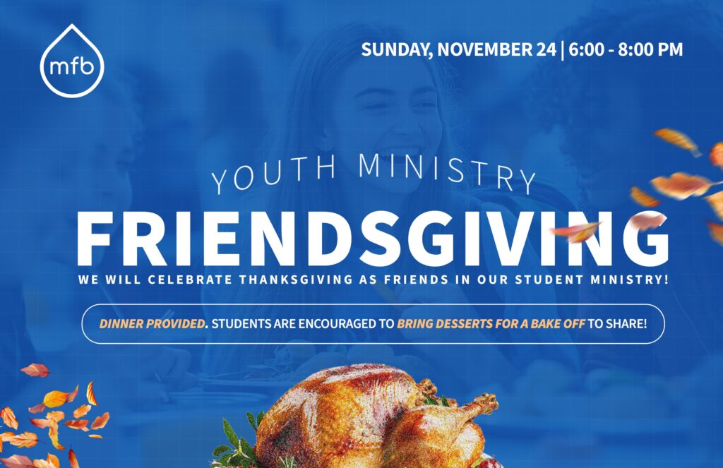 Youth Friendsgiving Night: A Time for Fun, Fellowship, and Gratitude!